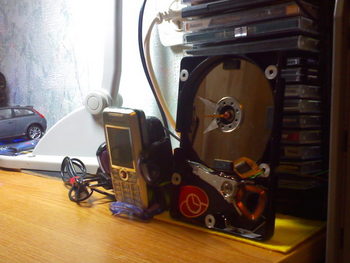 Моддинг HDD 200mb с одним диском