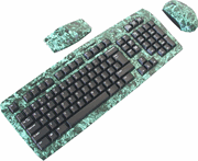 Green Marble Color Directron Wireless Keyboard