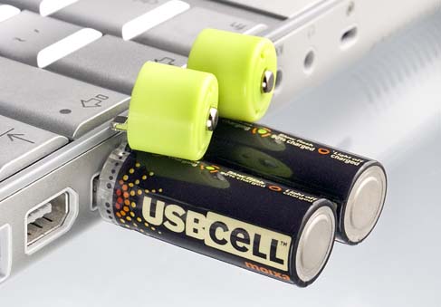 USBCELL – батарейки, перезаряжающиеся через USB порт